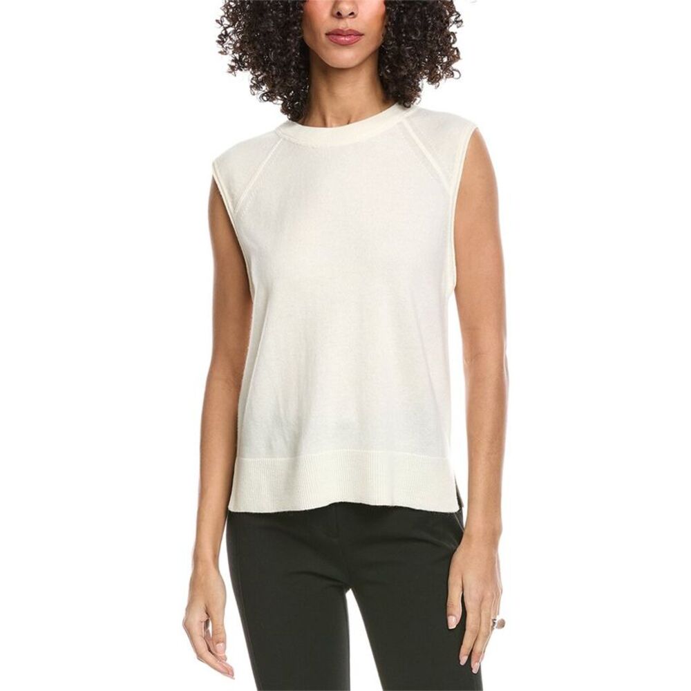 Simkhai Womens Hanson Cashmere Vest, White